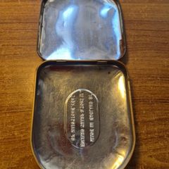 Vintage Candy Tin England Edward Sharp & Sons Ltd Floral Orchids Maidstone Kent