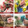 JiveSnip Professional Ratchet Anvil Pruning Shear Ratcheting Mechanism, Reinforced Design Handle Professional Bypass Garden Secateurs for Plants, Hedges, and Flowers Image 2