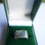 Vintage Nickel Silver Signet Ring - Classic size T Image 2