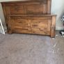 king size oak bed. Image 3