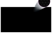 Floating Rectangular PE Solar Pool Film 10 x 5 m Black