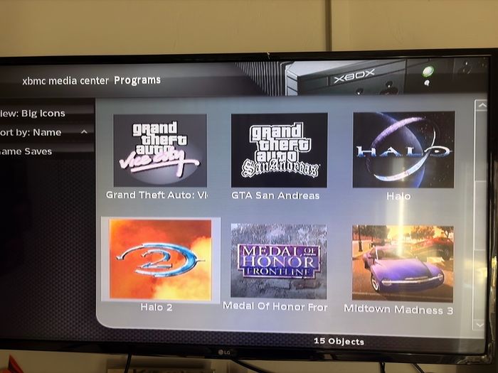 Xbox Original modded XBMC