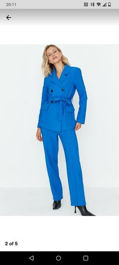 NEW blue blazer size10 eu38 Medium