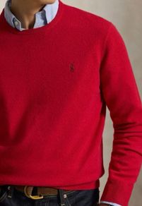 Polo Ralph Lauren embroidered pony merino wool sweater
