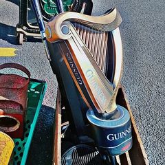 Guinness double handle harp tap