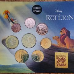 France Brilliant Uncirculated Euro Coin Set 2024 - Lion King 30th - Disney
