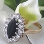 Vintage Gold Sapphire Cluster Ring Image 6