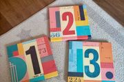 Printed canvas numbers