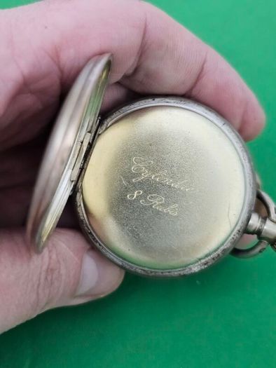 Antique Silver Late 1800s Swiss Made Pocket watch Working