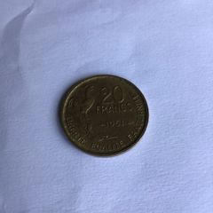 Rare old coin - 1951 France 20 Francs