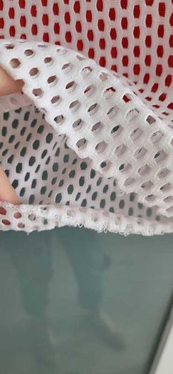 SANDRO Paris White Mesh and Coral layered top Sz 3 (Fit 10-12UK) - Rrp 175 (New)