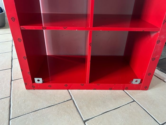 Red High Gloss Ikea Kallax