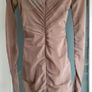BERSHKA Mocha ruched bodycon dress Sz S (Fit 8 UK) Image 8
