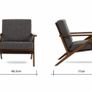 2x Grey Lounge Chairs Image 5