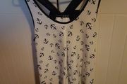 Anchor print vest top