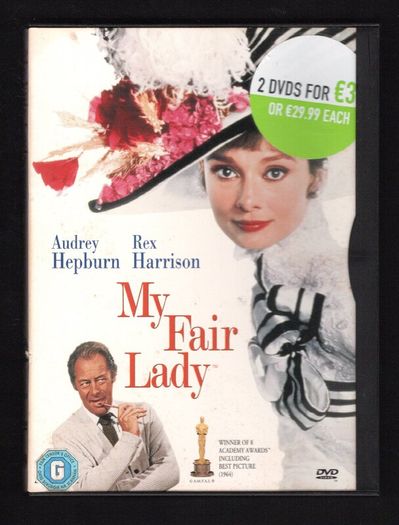 My Fair Lady DVD Movie staring Audrey Hepburn & Rex Harrison