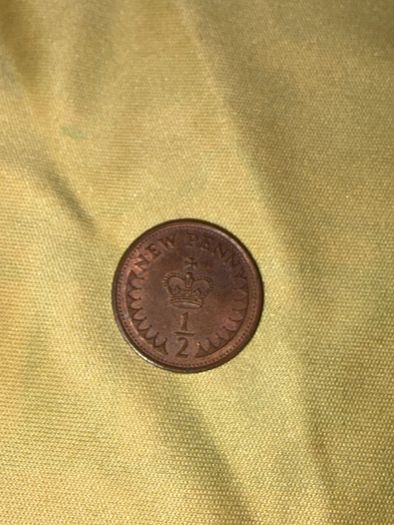 1971 Great Britain Decimal Half Penny Coin - First Year of Issue
