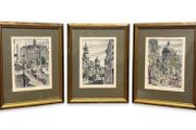 1970s Canadian etchings set of 3