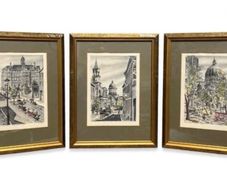 1970s Canadian etchings set of 3