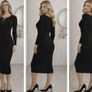 Sexy Black Midi Dress Size M/L Image 6
