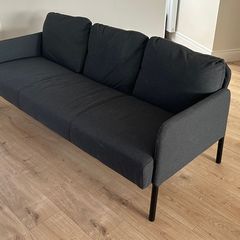 IKEA Glostad grey three-seater sofa