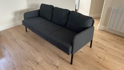 IKEA Glostad grey three-seater sofa