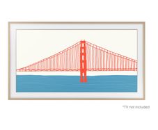 Teak bezel frame 55' for Samsung Frame TV