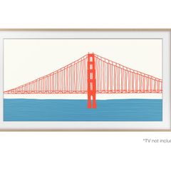 Teak bezel frame 55' for Samsung Frame TV