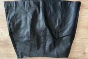 stradivarius mini faux leather skirt