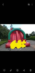 Bouncy castle slide