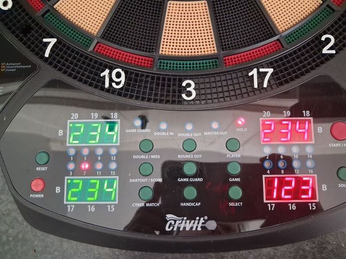 Crivit Electronic Dart Game With Darts & Instruction Manuel - RRP - 29.99