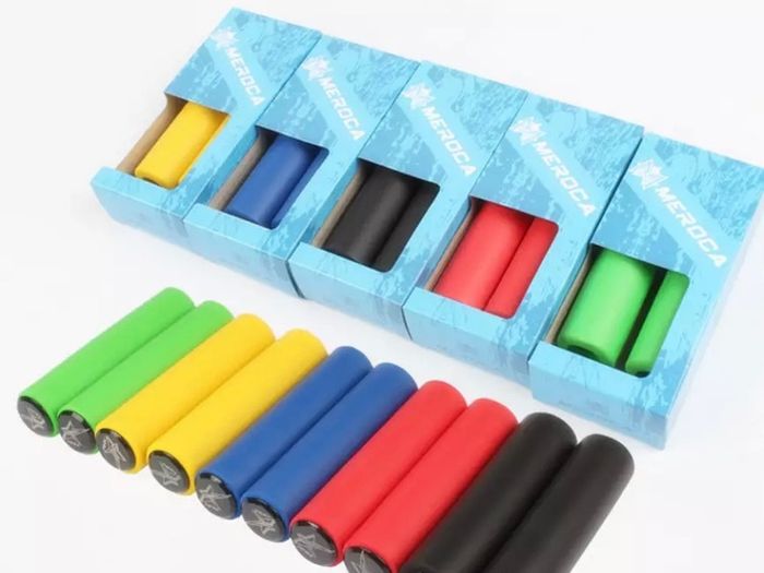 MTB Mountain Bike Handlebar Silicone Grip Silica gel Foam Sponge Bicycle Grips Cover XC/AM Ultralight Antiskid 70g