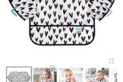 Silicone Bib - Grey Hearts