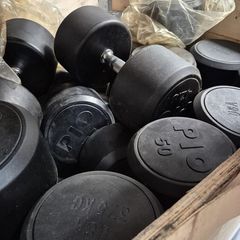 New Rubber Dumbbells Heavy Kgs Left