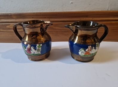 lusterwear rural scene jugs