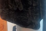 ladies faux fur poncho new