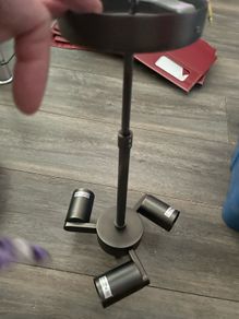 modern, minimalist swing-arm wall sconce or reading light.