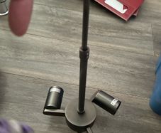 modern, minimalist swing-arm wall sconce or reading light.