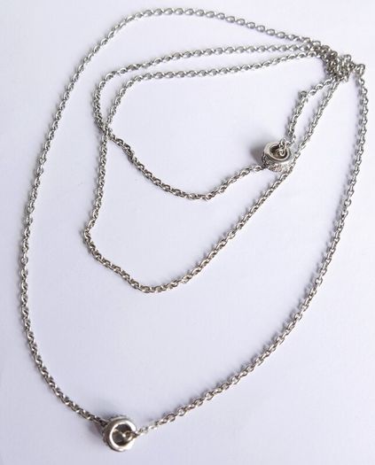 Vintage 925 Sterling Silver Ti Sento long Chain Necklace length 31" - 10,7g