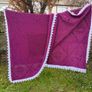 large vintage knitted blanket Image 7