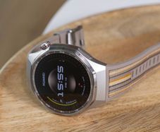 HUAWEI Watch GT 6 Pro - Titanium with Gold Fluoroelastomer Strap, 46 mm