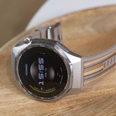 HUAWEI Watch GT 6 Pro - Titanium with Gold Fluoroelastomer Strap, 46 mm