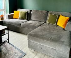 Freya Velvet 4 Seater Lounger