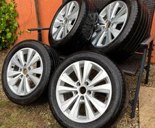16 inch Volkswagen Alloys with tyres fitted 5x112