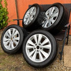 16 inch Volkswagen Alloys with tyres fitted 5x112