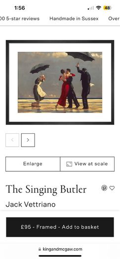 Jack Vettriano - Singing Butler Portrait