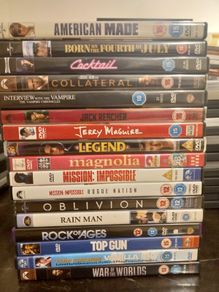 Tom Cruise Dvd Collection Bundle Cocktail Rain Man Top Gun Jerry Maguire Etc