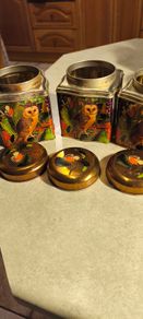 Set of 3 Madame Treacle Tea Caddy - Owl for 30.00 euro or 12.00 euro  each