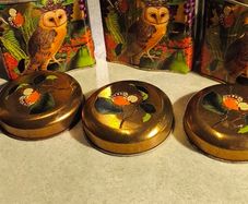 Set of 3 Madame Treacle Tea Caddy - Owl for 30.00 euro or 12.00 euro  each