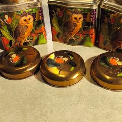 Set of 3 Madame Treacle Tea Caddy - Owl for 30.00 euro or 12.00 euro  each